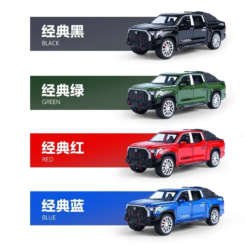 New 1:32 Tundra Pick Up Alloy Car Carry Tires Off-Road Vehicle Toy Diecasts & Toy Vehicles Car Model Kids Toy GiftsFashion Orna