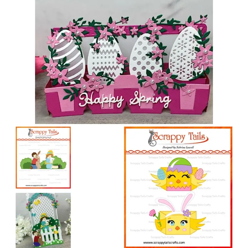 Egg Carton Chicks Add-On Trellis Vine Stencil And Dies New Arrival 2026 Scrapbook Diary Decoration Stencil Embossing Template