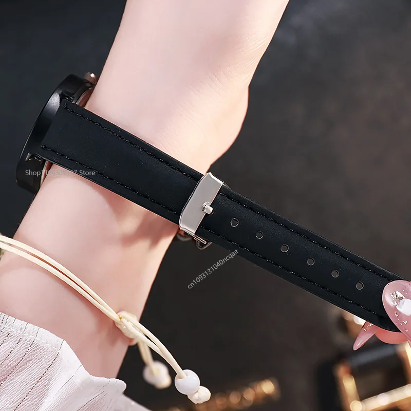 Orologio da donna alla moda analogico al quarzo Wirstwatch cinturino in pelle luminosa orologio da donna casual regalo da polso coppia orologi Reloj Mujer