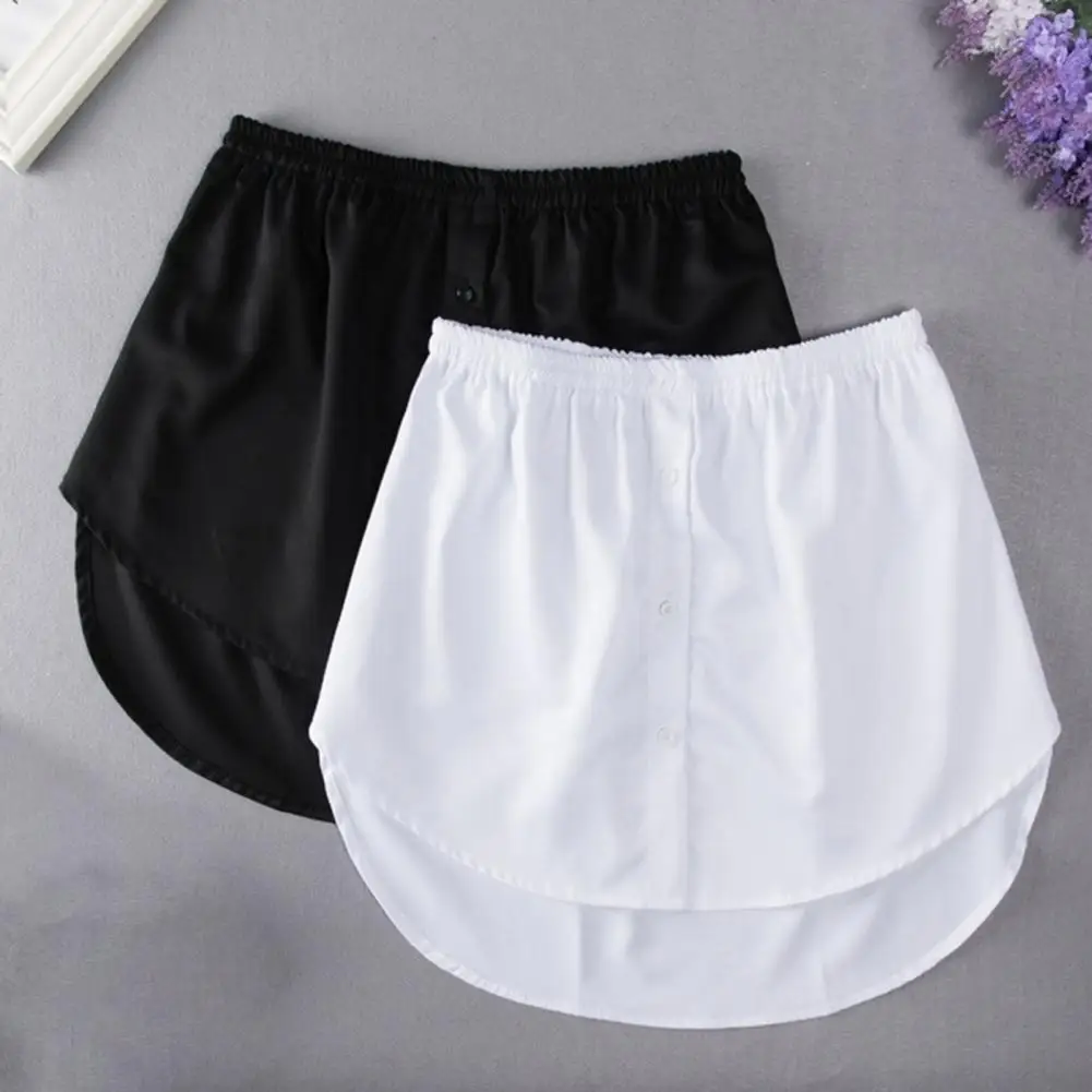 Blouse Hem women Underskirt Detachable Fake Shirt Irregular Skirt Fake Hem Mini Skirt All Match Irregular Patchwork Underskirt