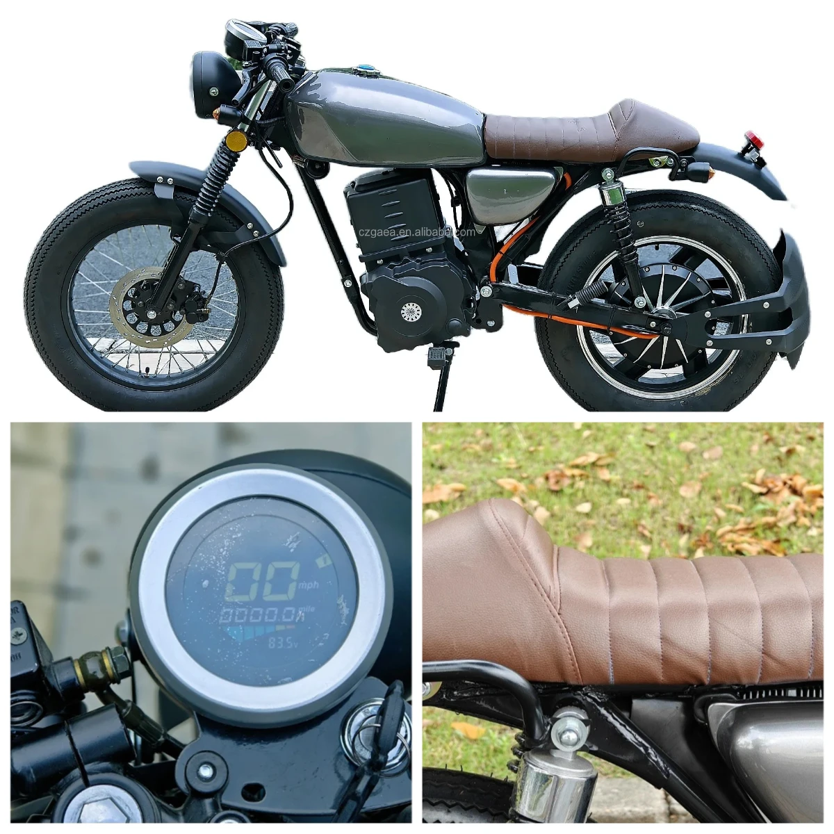 STROVAN MotorcycleRetro CG 72V 3000W 5000W Electric Motorcycle with 12 Inch Tires 70km/h for Adult