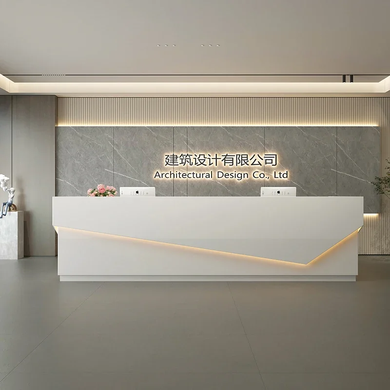 Decor Boutique Front Desk Reception Counter Hotels Classic Business Reception Desks Beauty Salon Mostrador Recepcion Furniture