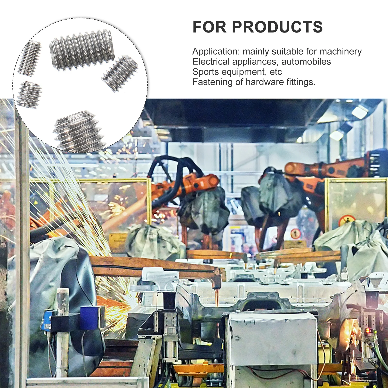 300pcs Set Sekrup Baja Tahan Karat Kepala Allen Bentuk Oval Untuk Pegangan Penggunaan Luar Ruangan Dalam Ruangan Kit Sekrup Kepala Heksagonal