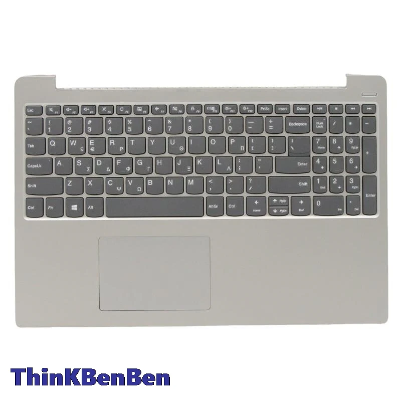 

GR Greek Platinum Grey Keyboard Upper Case Palmrest Shell Cover For Lenovo Ideapad 330S 15 15IKB 15AST 15ARR 5CB0R07195