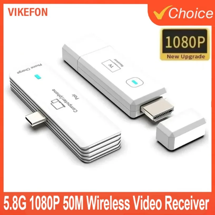 60Hz HDMI-Compatible Wireless Video Audio 50M 1080P Transmitter Receiver Wireless Display Adapter From PC to Projector & Monitor
