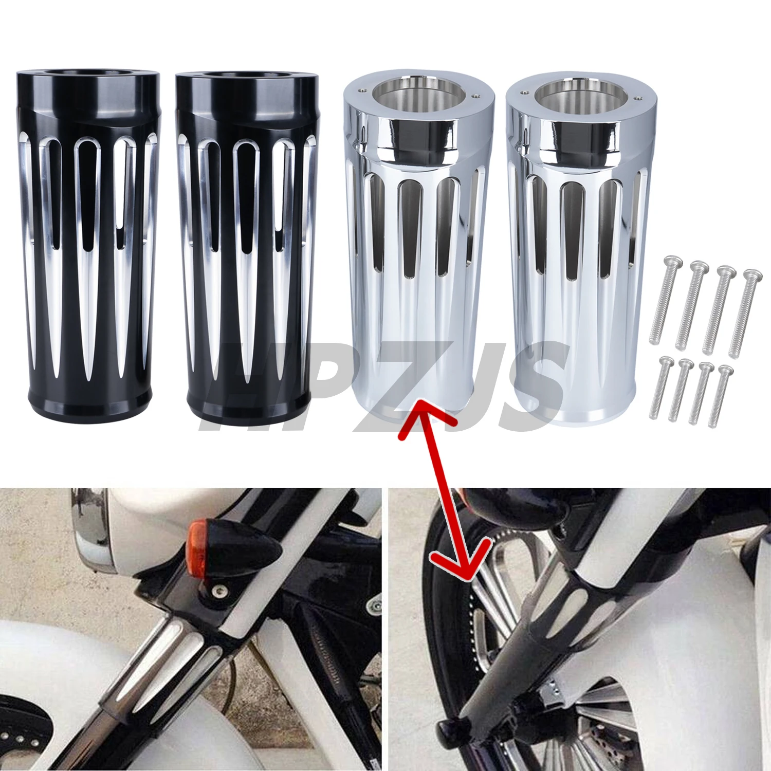 Motorcycle Fork Boots Cans Cover 2