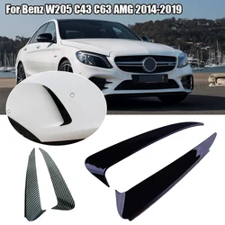 Fit For Mercedes-Benz C-Class W205 C43 C63 2014-2019 Rear Bumper Surrounds The Air Outlet Tail Wind Knife Air Vent Cover