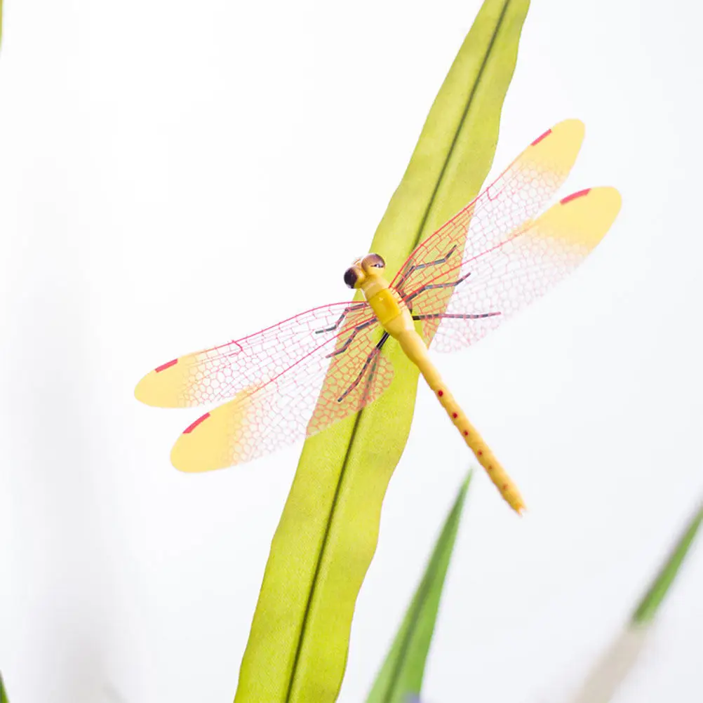 16Pcs Lifelike Dragonflies Curtain Decoration Creative Removable Dragonflies Art Decorative Props for Home Decor Curtain