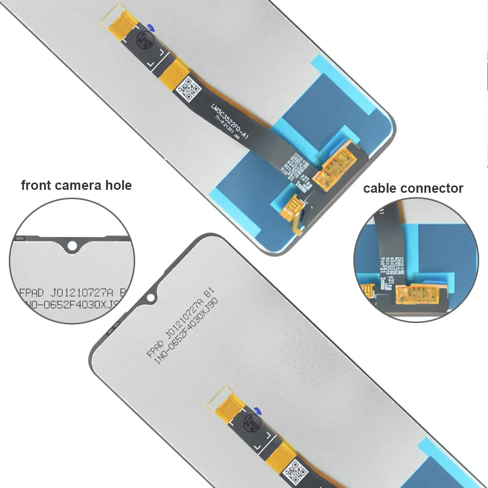 Wyświetlacz LCD z ekranem dotykowym i digitizerem do Motorola Moto G50 5G, zamiennik z ramką dla Moto G50 5G XT2149 — zdjęcie produktu 5