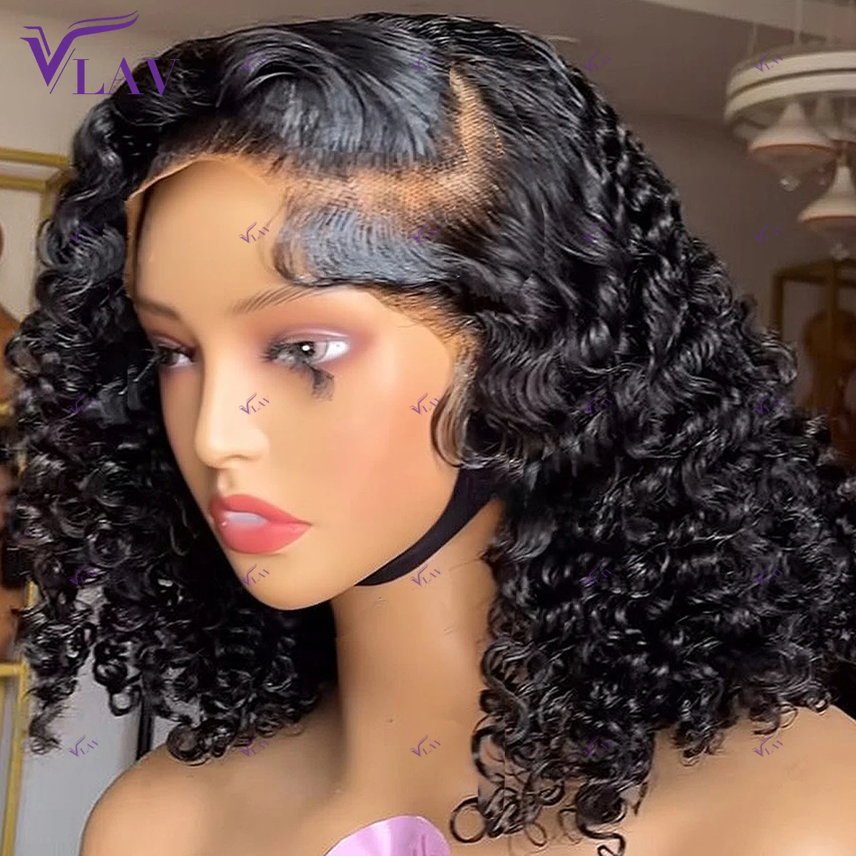 

450 Density 360 HD Transparent Lace Wig PrePlucked For Women Kinky Curly Glueless Wigs 13×4/13×6 HD Lace Frontal Wig Human Hair