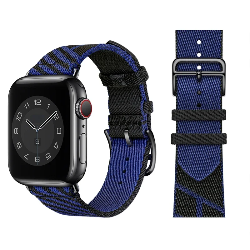 Nylon Fabric Strap For Apple Watch Band 49mm 45mm 44mm 42mm 46mm 41mm Sports Bracelet Wristband iWatch Ultra 10 9 8 7 6 5 4 Belt