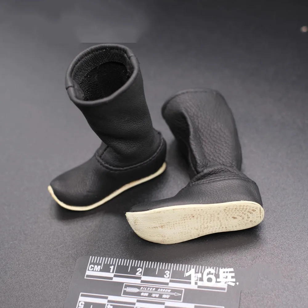 1/6 KLG-JIA002 Vintage Dynasty Ming General Soldier Battle Solid Long Boots Shoe Toy Model For 12