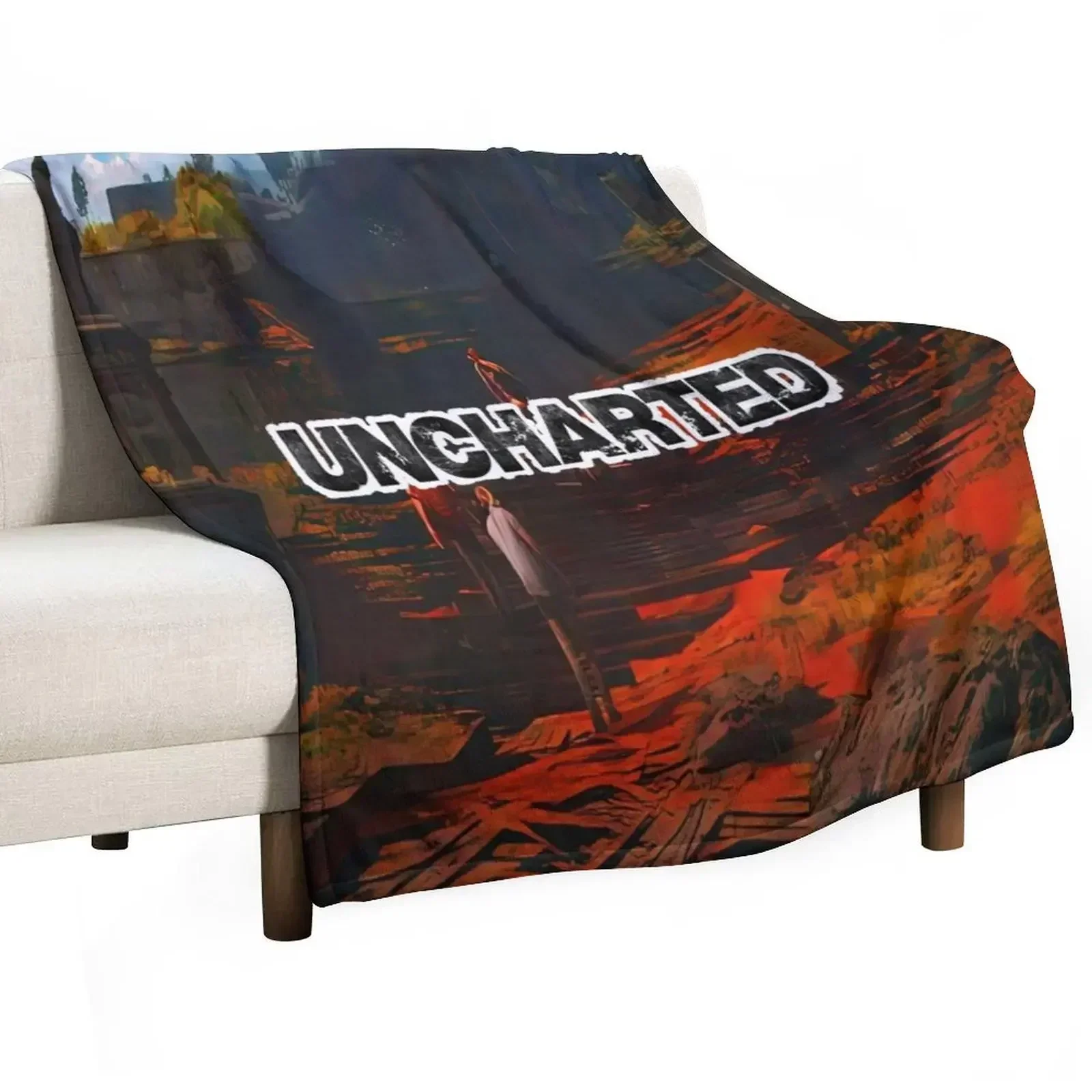 Artwork of Uncharted Y-40 Throw Blanket Giant Sofa christmas gifts Flannel Retros Blankets