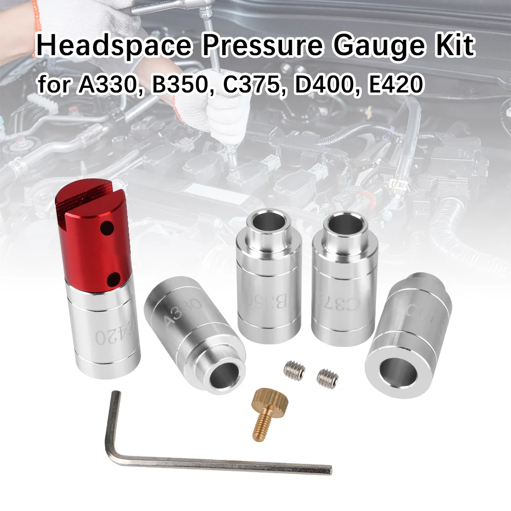 Checking Most Bottlenecks Replacements Headspace Gauge Kit Gauge Body with 5 Bushing Sets for A330, B350, C375, D400, E420