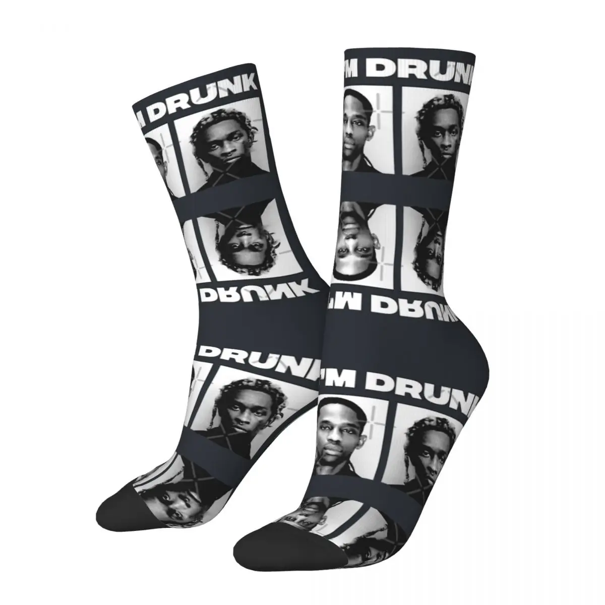 Vintage Crazy Men's compression Socks Unisex playboi carti Pattern Printe Funny Crew Sock Boys Gift official-website tops fugees