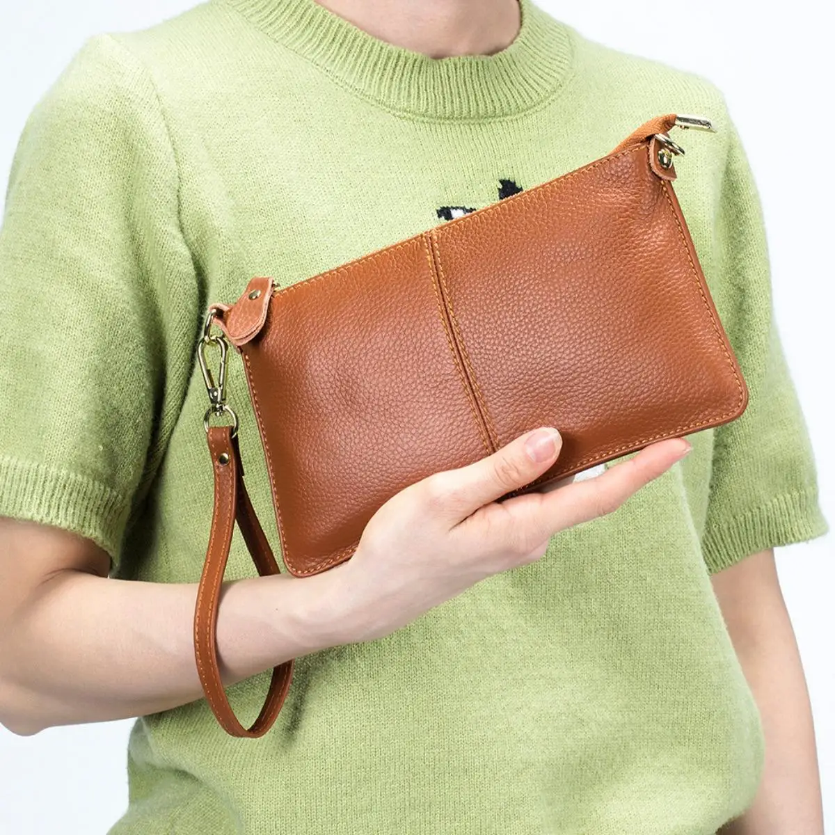 Crossbody Bag for Women Genuine Leather Bag Small Shoulder BagClutch Phone Wristlet Wallet New Gift for Women Wife and Mom