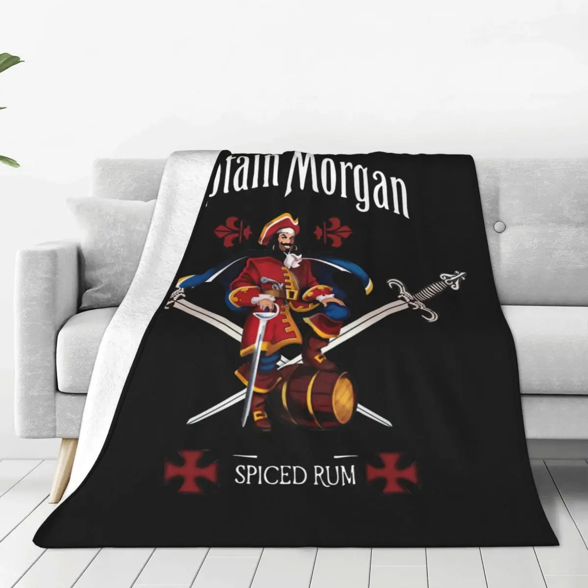 Captain Morgan Blanket Plush Awesome Soft Throw Blanket for Chair Covering Sofa Decoration