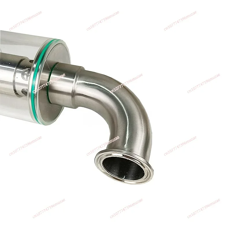 304 Stainless Steel Fermenter Airlock, Safety Auto Pressure Relief Valve Bend Straight Exhaust Valve for Beer Brewing