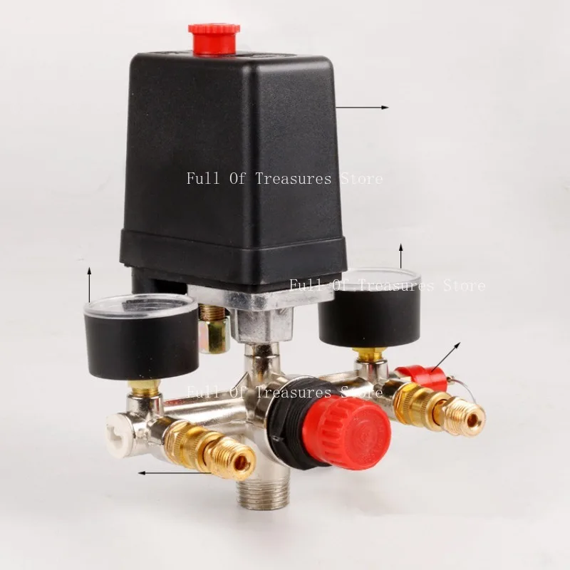 Air Pump Accessories 0.8MPA Bama Bracket Assembly 125PSI Single Hole Pressure Switch Bracket Outlet Assembly