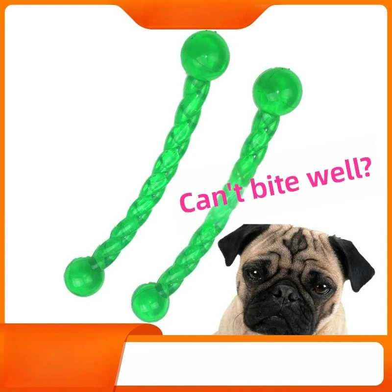 

Hot Sale Dog Golden Retriever Ball Grinding Tooth Twist Stick Medium and Large Dog Pet Cat Training Dental Cleansing Supplies