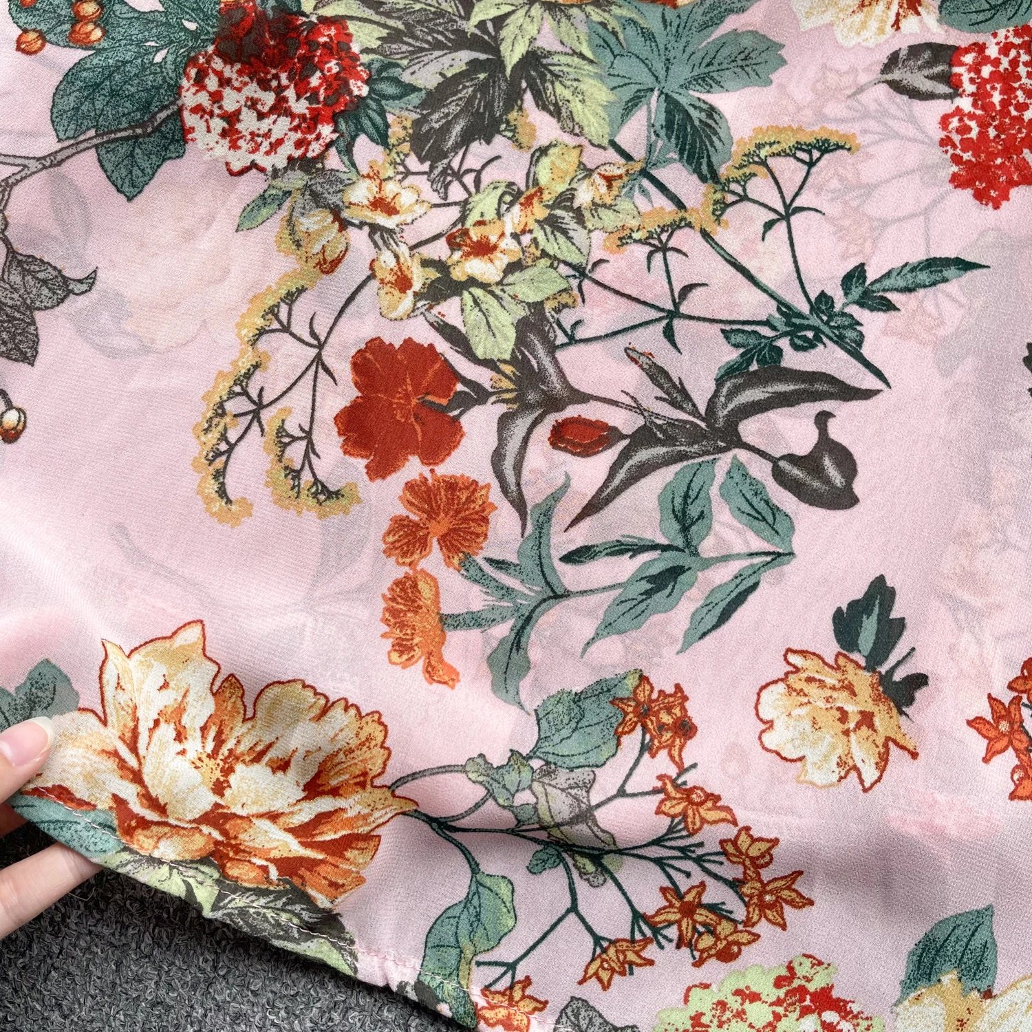 Vintage Elegant Puff Long Sleeve Print Blouse Fashion Shirt Casual Chic Top Fairy Summer Women Shirt
