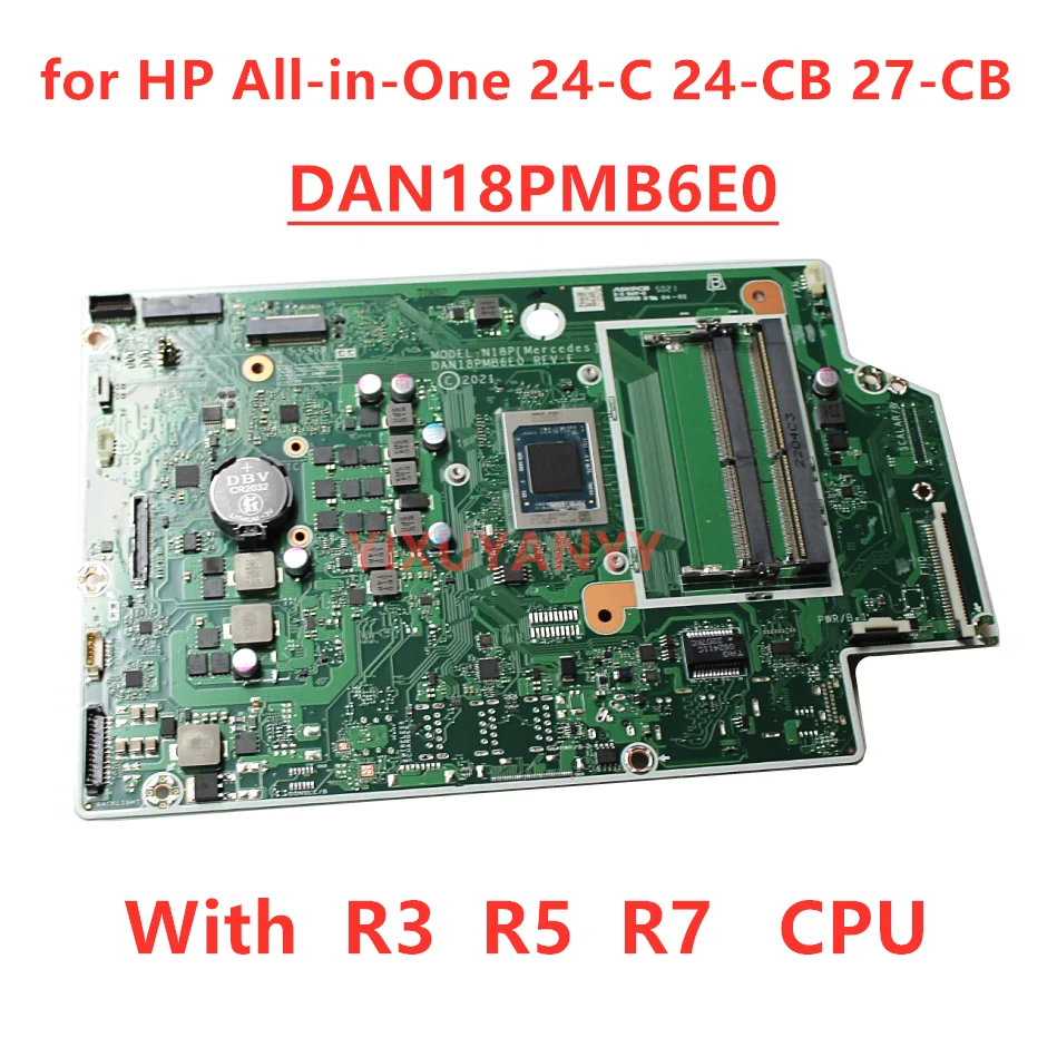 DAN18PMB6E0 DAN18MB16B0 para placa base HP All-in-One 24-C 24-CB 27-CB 205 G8 27-cb0244 con CPU R3 R5 R7 100% probado y en buen estado