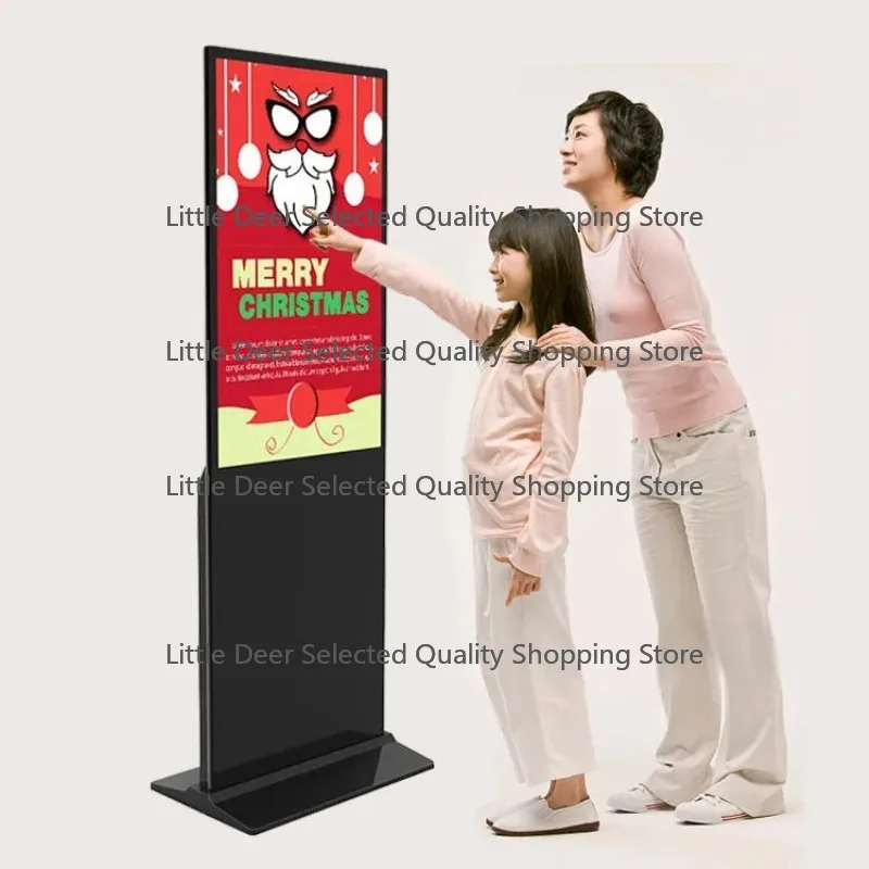55 Inch LCD Digital Signage Display SD Card Advertising Player For Media Use Shopping Malls Subways Indoor Floor Standing