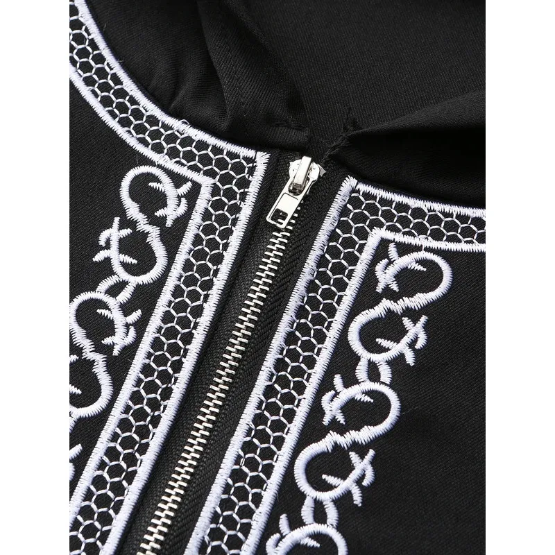 Abito ampio con cappuccio da uomo nuovo Abito da uomo musulmano a maniche lunghe ricamato di lusso Juba Abito tradizionale da uomo