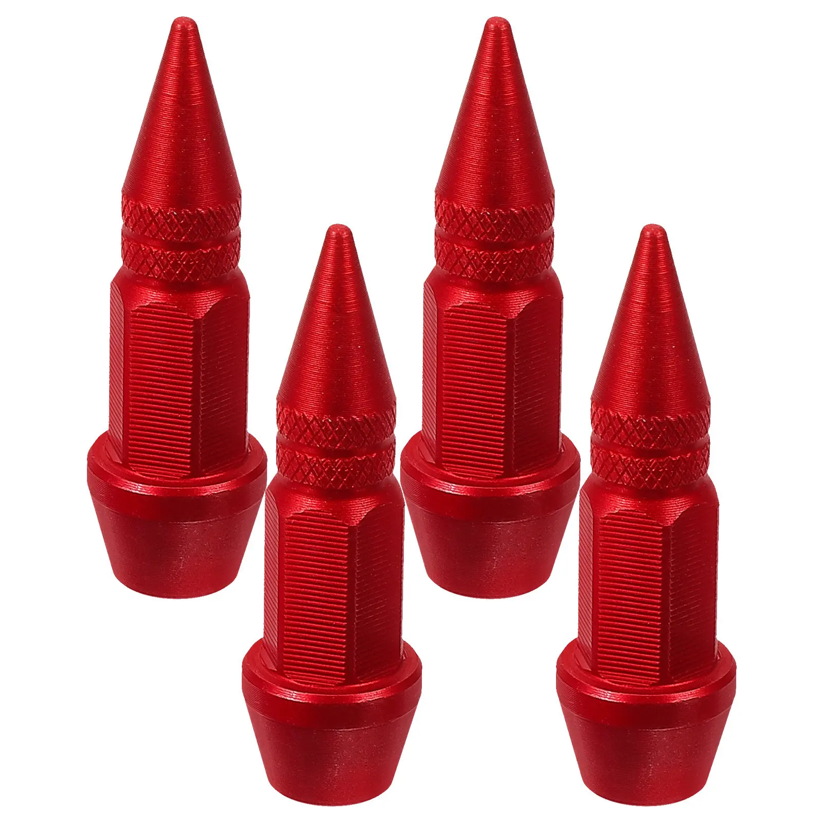 4Pcs Stylish Universal Tire Valve Caps Durable Aluminum Alloy for Car Motorcycle Bicycle Easy Installation Tire Valve Stem Caps