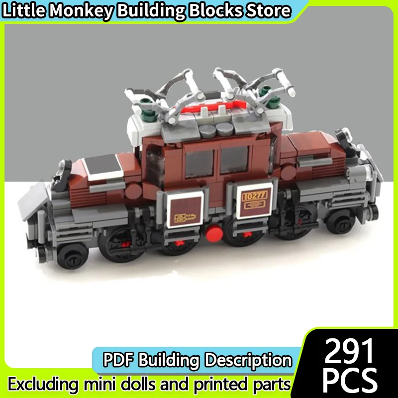 نموذج سيارة المدينة MOC قوالب بناء قطار قاطرة السكك الحديدية الصغيرة وحدات التكنولوجيا هدايا العيد للأطفال تجميع اللعب البدلة