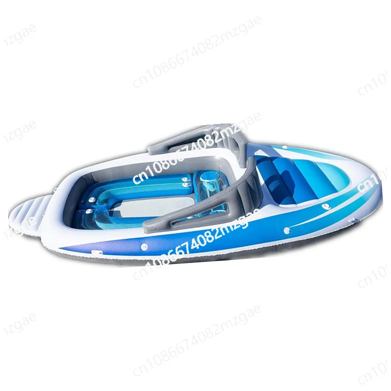 Inflatable Boat for 6 Passengers, Outdoor Party Inflatable Raft, Kayak, and Drifting Canoe for Water Adventures