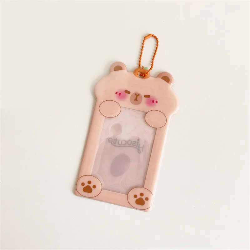 Cute Transparent Card Holder 3 Inch Idol Photo Card Holder Postcard Collector Card Card Case Album Photo Photocards Holder