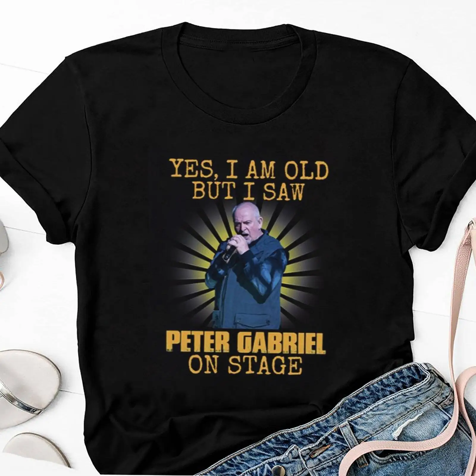 I Saw Peter Gabriel On Stage Graphic Shirt, Peter Gabriel 90s Vintage Shirt, Pet