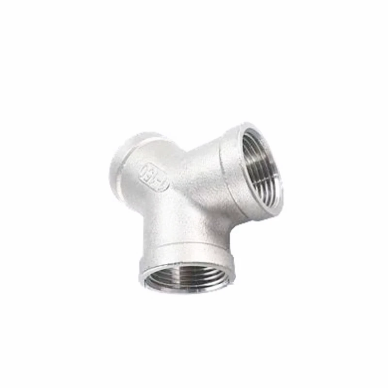 304 Stainless Steel Y-way Internal Thread 45 Degree Inclined Tee Internal Thread Three-way Three-way Interface One-thirds Pipes