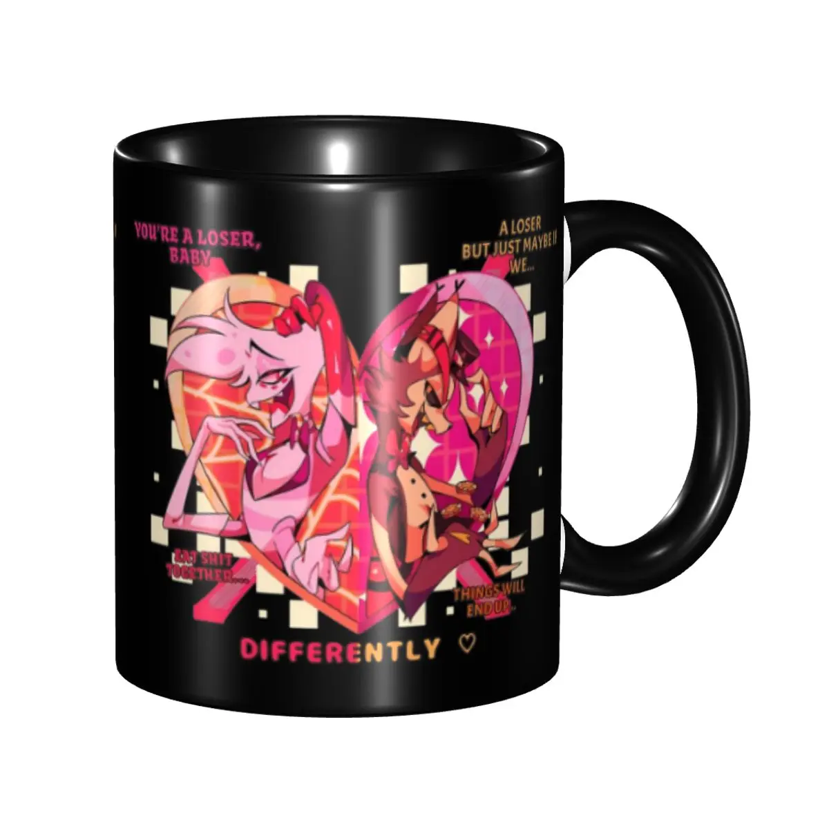 Hazbines Hoteles Alastor Vox 2 Mugs Novelty Coffee Cup Gift For Women Men