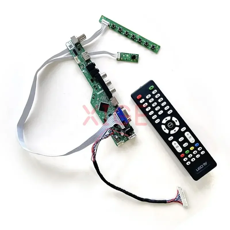 

LCD Controller Board Fit HSD100IFW1 HSD100IFW2 10.1" DIY Kit VGA+HDMI+AV+USB Monitor Panel Analog TV Signal LVDS 30-Pin 1024*600