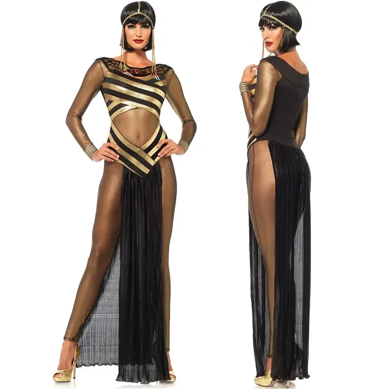 

Female Sexy Queen Of the Nile Adult Egyptian Cleopatra Costume Ancient Egypt Queen Of the Nile Cosplay Halloween Fancy Dress