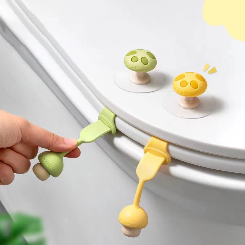 2pcs Toilet Lid Lifter Seat Handle Holder Toilet Lid Lift Tool Seat Ring Flapper Bathroom Closestool Handle accesorios de baño