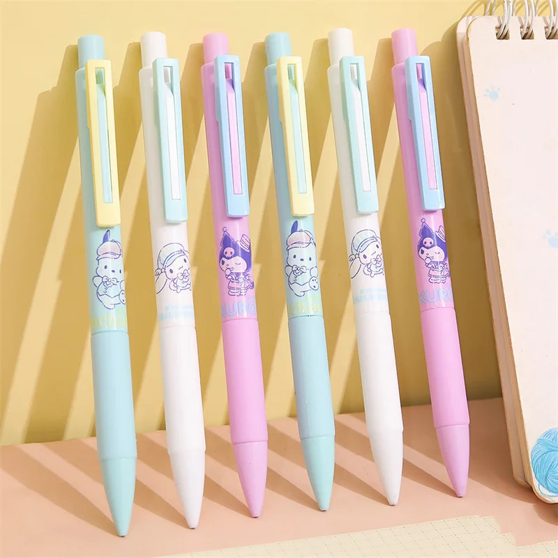 

36 pcs/lot Sanrio Kuromi Cinnamoroll Pochacco Mechanical Pencil Cute 0.5MM Drawing Writing Automatic Pen School Office Supplies