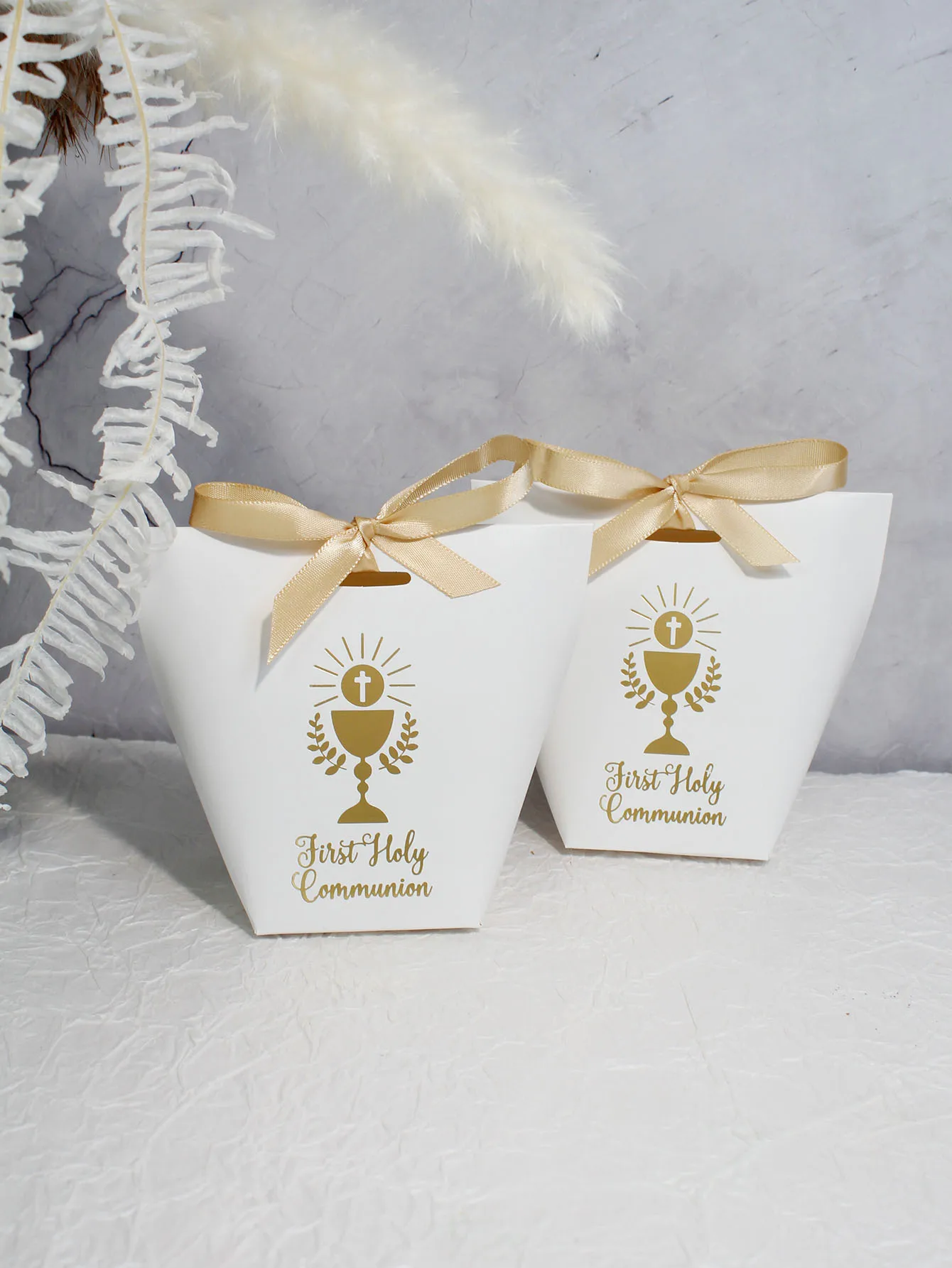 10/20pcs Christianity, Candy Box, First Communion, Baptism, Celebration Party Gift Box, Candy Box, Paper Box