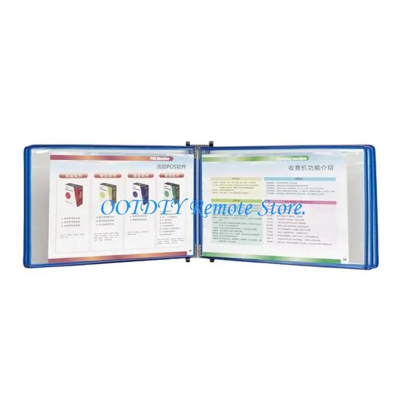 Vertical/Horizontal Wall Reference with 5 Easy-Loading Pocket