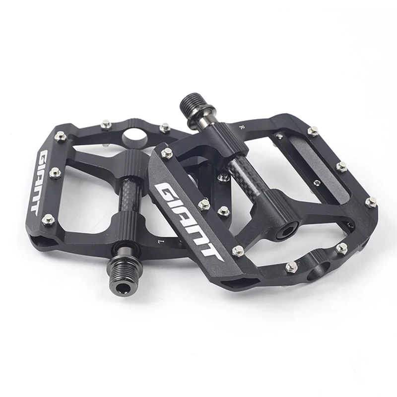 GIANT MTB Pedal Road Bicycle Pedal Anti-slip Ultralight Mountain Bike Pedals Aluminum Alloy+Carbon Fiber 3 Bearings Pedale 334g