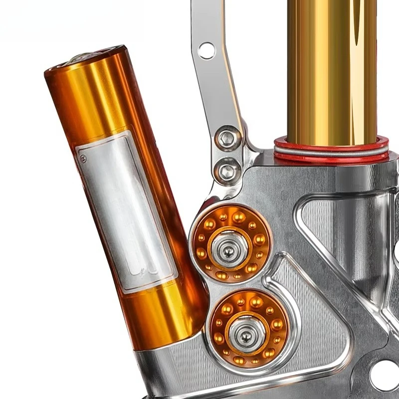 BIBOSHI JPU1 New Front Motorcycle Shock Absorber Aluminium Alloy Gold Color Quality Assurance Retrofit/Upgrade Part 4