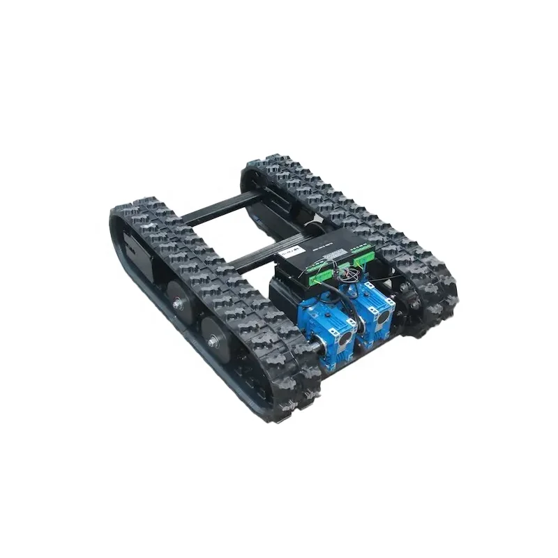 New design  tracked carrier chassis with Rotary Bearing Small Rubber Track Undercarriage