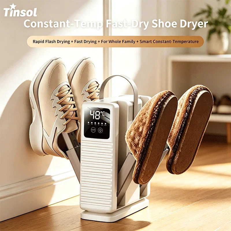 TINSOL Retractable Shoe Dryer, Sterilizes and Deodorizes, Intelligent Constant Temperature, Timed Quick-Dry Shoe Machine