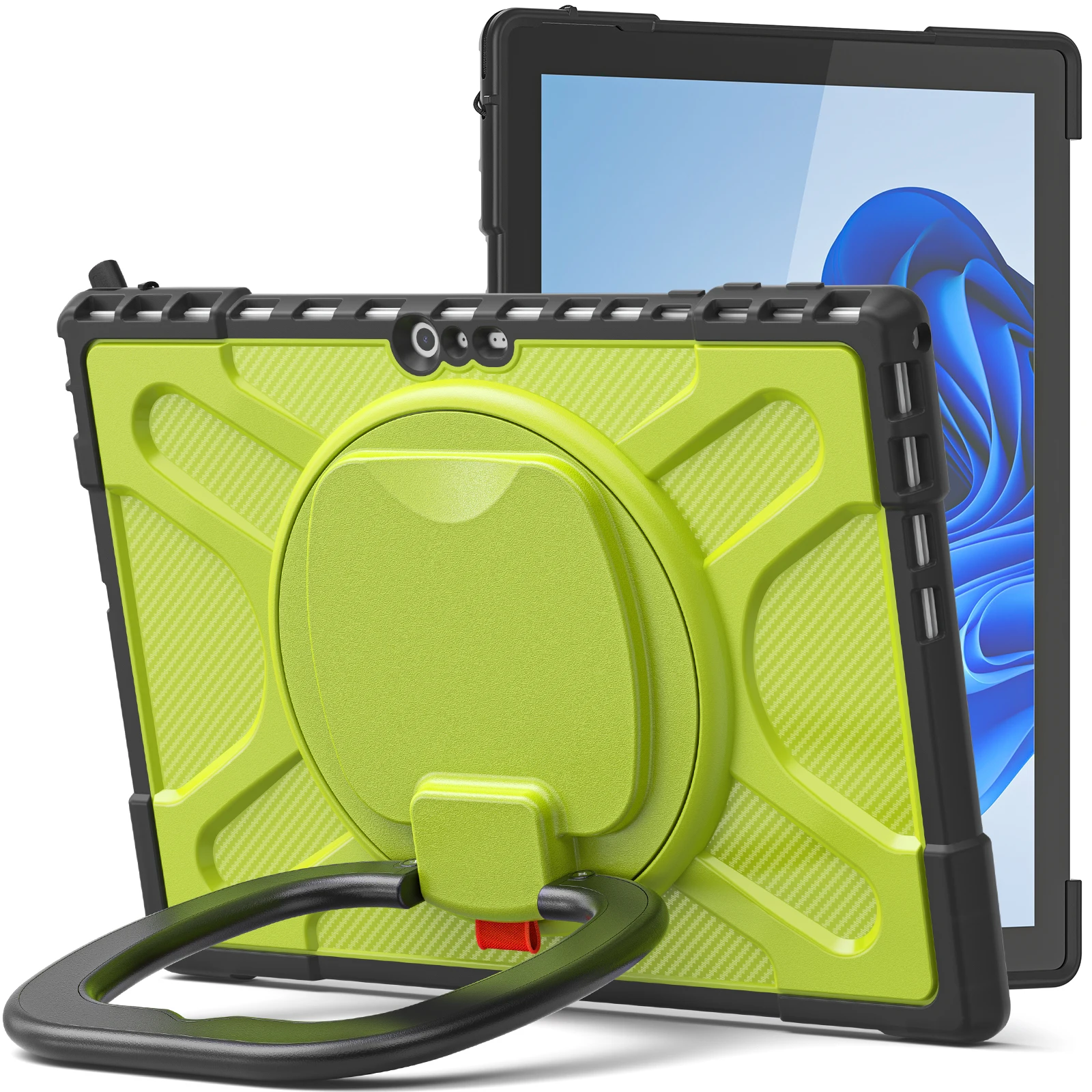 

Rotating Stand Handle Grip Case For Microsoft Surface Pro 4 5 6 7 7 Plus 12.3 inch Heavy Duty Cover Keyboard Connection Support