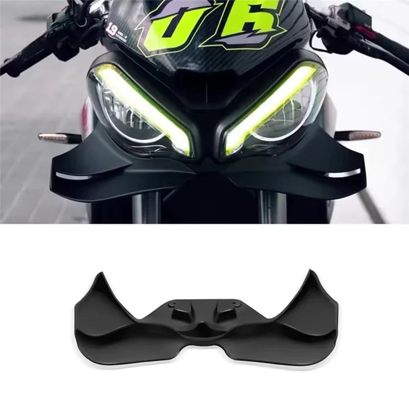

For Street Triple 765RS Motorcycle Front Spoiler Downforce Frontal Spoilers Winglet