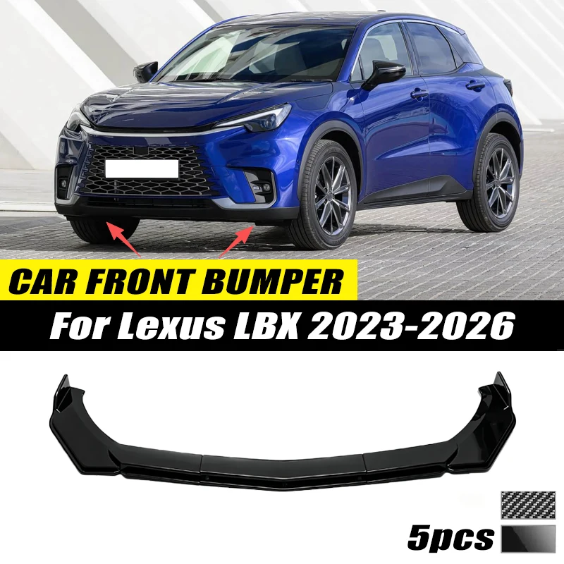 For Lexus LBX 2023-2026 Front Bumper Lip Front Guard Spoiler High-quality ABS Material Body Kit Front Lip Accessories