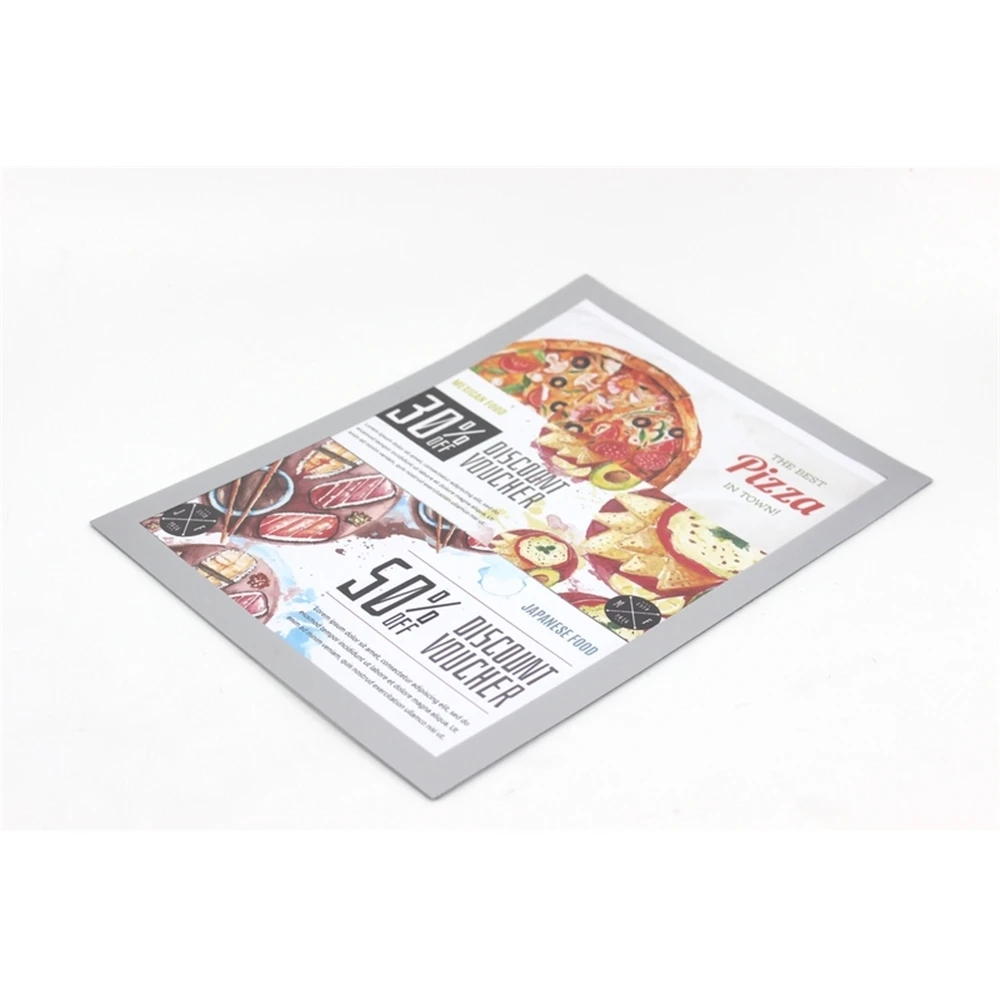 Presentation Folder Sticker Poster Display Case A3 Magnetic Edge Wall Mount Banner Sign Holder Display Wall Picture Photo Frame