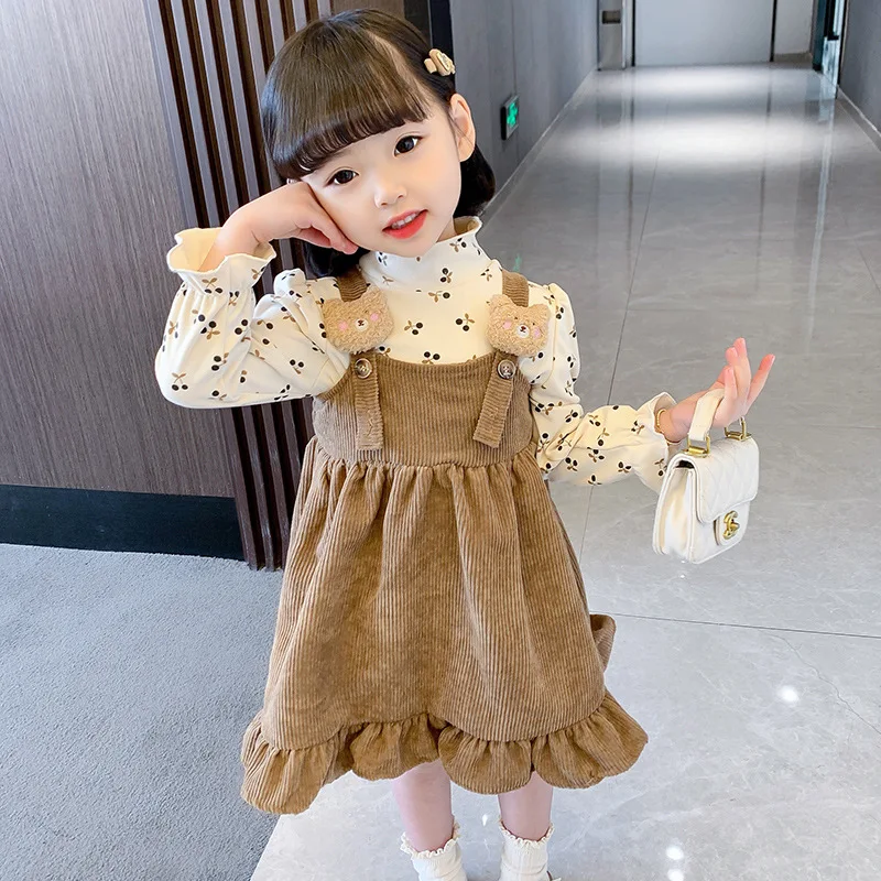 Girls' dresses Spring and Autumn 2024 new fashion spring children's fashion little girl baby spring dress